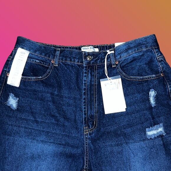 Plus Size 90s Straight Leg Wax Jeans Size 3X  34x30 #67 - Picture 2 of 7